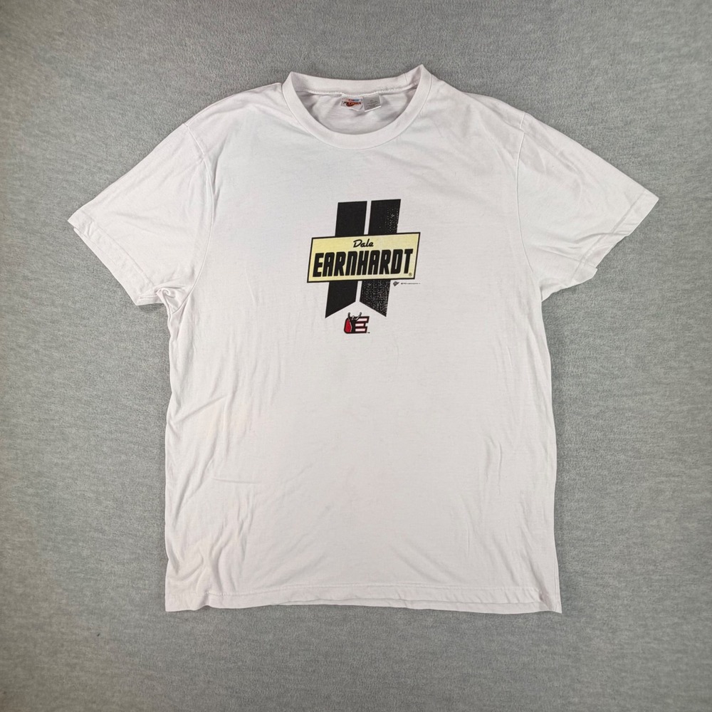 VTG Winners Circle Dale Earnhardt NASCAR T-Shirt Mens XL White Graphic Tee 2004